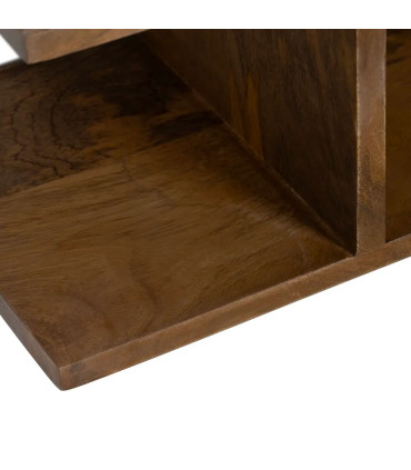 Bedside Table Wood beige 56x36x68cm