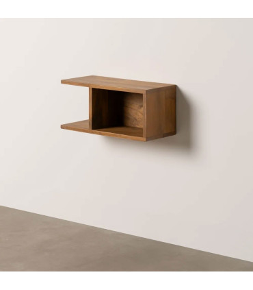 Bedside Table Wood beige 56x36x68cm