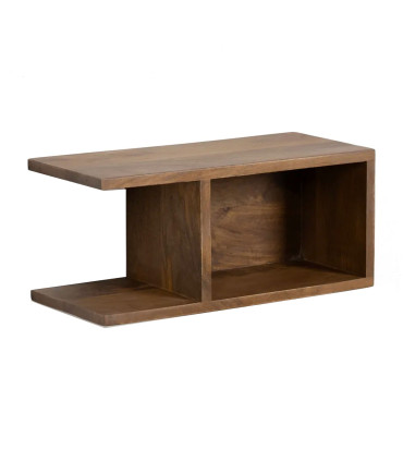 Bedside Table Wood beige 56x36x68cm