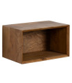 Table de chevet murale en bois de manguier 40.5x25x23cm