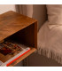 Table de chevet murale en bois de manguier 40.5x25x23cm