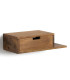 Set de 2 tables de chevet murales en bois de manguier 55x25x15cm