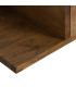 Set de 2 tables de chevet murales en bois de manguier 55x25x15cm