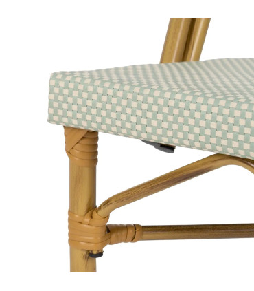 Garden chair vintage green 50x54x85cm