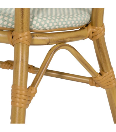 Garden chair vintage green 50x54x85cm
