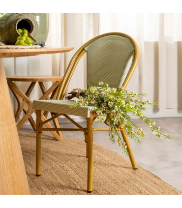 Garden chair vintage green 50x54x85cm