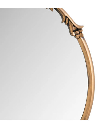 Miroir rond doré 49x2.5x53cm