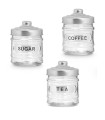 Kitchen Glass Jar - Set of 3