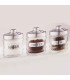 Kitchen Glass Jar - Set of 3