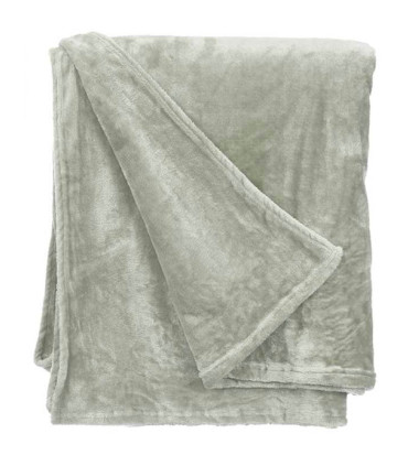 Plaid doux polaire vert 130x160cm