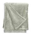 Plaid doux polaire vert 130x160cm