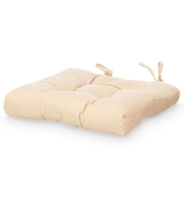 Set of 2 chair cushion beige 40x40cm