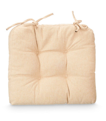 Set of 2 chair cushion beige 40x40cm