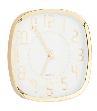 Wall Clock gold 31x31x4.5cm