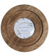 Cadre photo à poser rond en bois de manguier 19.5x19.5x2cm