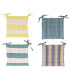 Set of 2 chair cushion beige 40x40cm