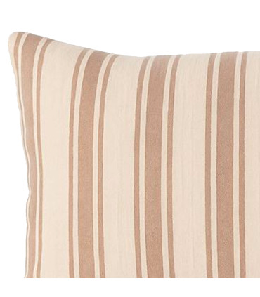 Cushion stripe beige and pink 70x30cm