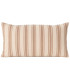 Cushion stripe beige and pink 70x30cm