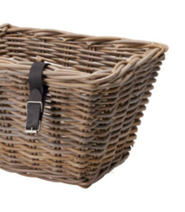 Rattan bike basket 39x30x24cm