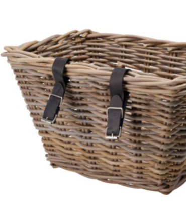 Rattan bike basket 39x30x24cm