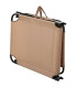 Foldable garden Lounge Chair beige 185x55x24cm