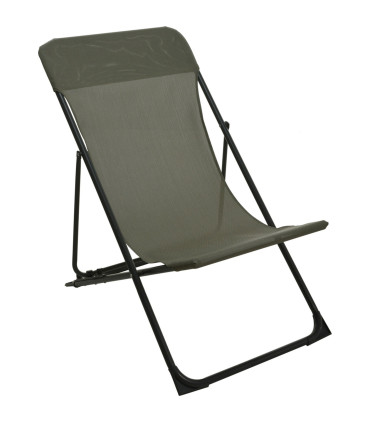 Garden lounge chair beige 86x58x90cm
