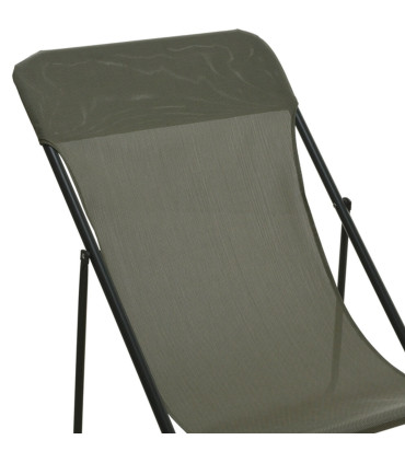 Garden lounge chair beige 86x58x90cm