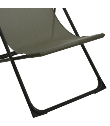 Garden lounge chair beige 86x58x90cm