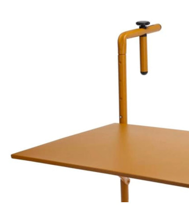 Yellow metal balcony table - 63x43cm