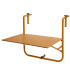 Yellow metal balcony table - 63x43cm