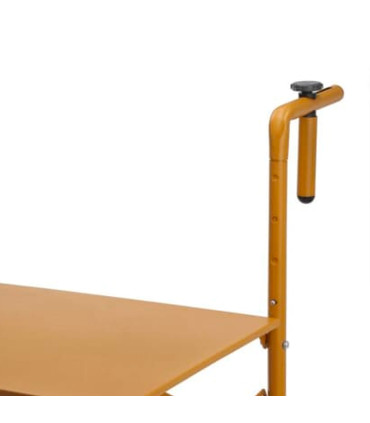 Yellow metal balcony table - 63x43cm
