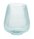 Recycled Glass Vase blue 16,5x16,5x19cm