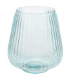 Recycled Glass Vase blue 16,5x16,5x19cm