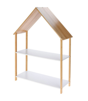 Bookcase House MDF White Kid - 80x30x108cm
