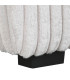 Fauteuil enveloppant velours côtelé beige 98x84x79