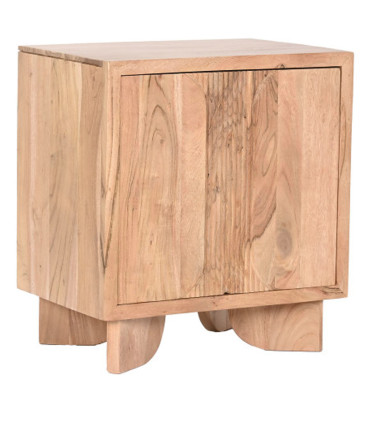Table de chevet en bois d'acacia 50x35x55cm
