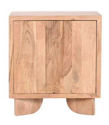 Table de chevet en bois d'acacia 50x35x55cm