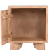 Table de chevet en bois d'acacia 50x35x55cm