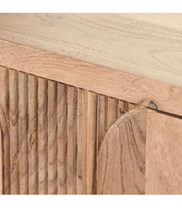 Table de chevet en bois d'acacia 50x35x55cm