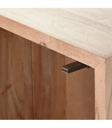 Table de chevet en bois d'acacia 50x35x55cm