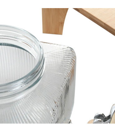 Glass Drink Dispenser 3.5L 19x19x16cm