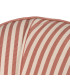 Armchair beige and terracotta stripes 54x64x73cm