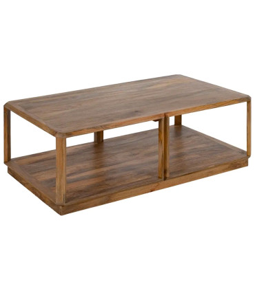 Table basse rectangulaire en bois de manguier 130x80x45cm