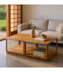Table basse rectangulaire en bois de manguier 130x80x45cm