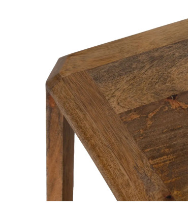 Table basse rectangulaire en bois de manguier 130x80x45cm