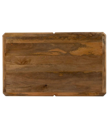 Table basse rectangulaire en bois de manguier 130x80x45cm