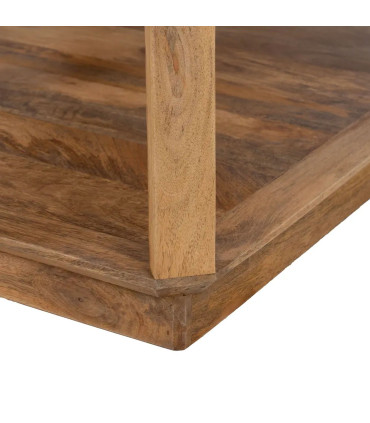 Table basse rectangulaire en bois de manguier 130x80x45cm