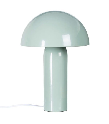 Lampe à poser champignon en métal vert menthe 22x22x31.5cm