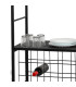 Étagère de cuisine porte-verres et porte-bouteilles 84x40x117cm