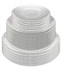 Set of 18 plates glass